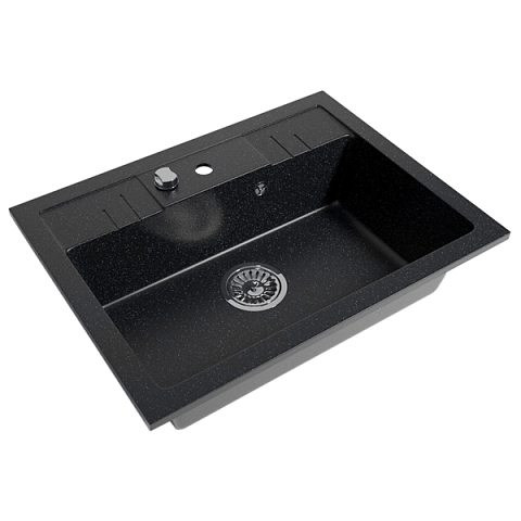 Кухонная мойка из гранита Ferro Mezzo II DRGM1/48/58HA - фото