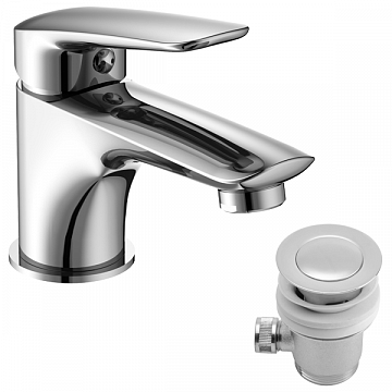 Смеситель для умывальника с донным клапаном Imprese Praha (05030PP) - фото