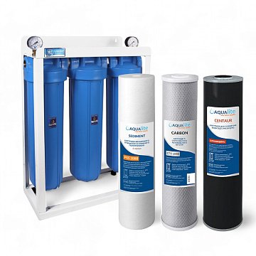 Трехступенчатый фильтр удаления сероводорода Aquafilter 20ВВ Centaur - фото