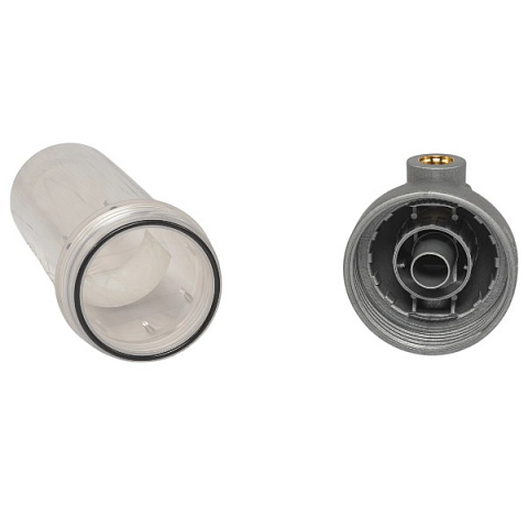 Фильтр-колба Atlas Filtri DP MONO SANIC (прозр.)  Ø1'' OT (латунь) 10'' 45°C 8bar KIT SA1380701 - фото