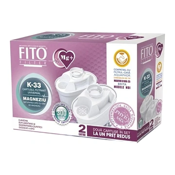 Картридж для фільтра глечика Maxtra FitoFilter К33 Mg+ з магнієм (упаковка 2шт) - фото