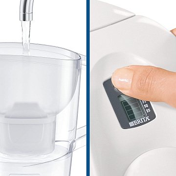 Фільтр-глечик Brita Aluna XL Memo білий 3,5/2,0л з картриджем Maxtra - фото