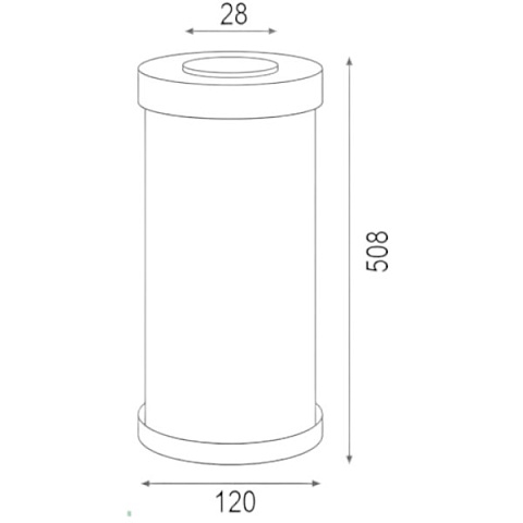 Картридж для видалення нітратів ATLAS QA BIG 20'' AF 45°C RA5357625 - фото