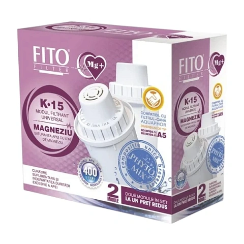 Картридж для фильтра кувшина Аквафор FitoFilter К15 Mg+ с магнием (упаковка 2шт) - фото