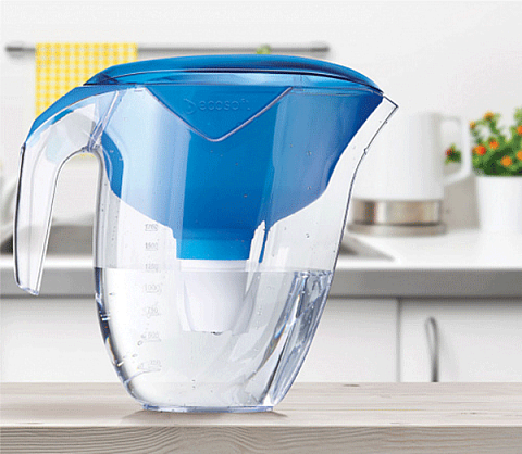 Фільтр-глечик Ecosoft Nemo Синій (глечик + 5 картриджів) - фото