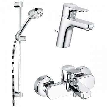Набір змішувачів для ванної Kludi Pure&Easy 3in1 376850565 - фото