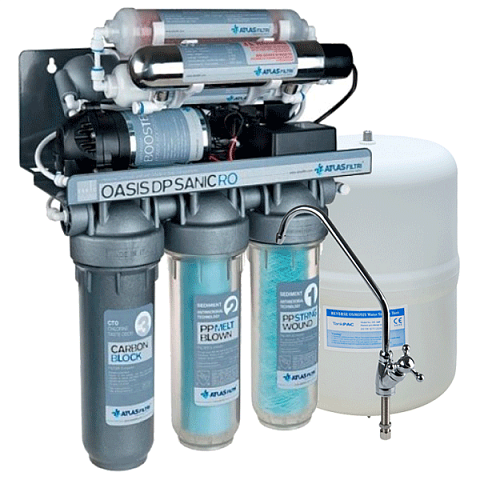 Фильтр обратного осмоса Atlas Filtri OASIS DP SANIC PUMP-UV SE6075340 - фото