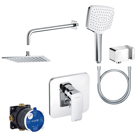 Набір змішувачів для ванної Kludi Pure&Style 7in1 406300575 - фото