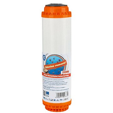 Картридж з кокосовим вугіллям Aquafilter FCCBHD Ø70x250мм 45°C (очищення від хлору та органічних забруднень) - фото