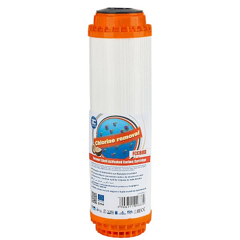 Картридж с кокосовым углем Aquafilter FCCBHD Ø70x250мм 45°C - фото