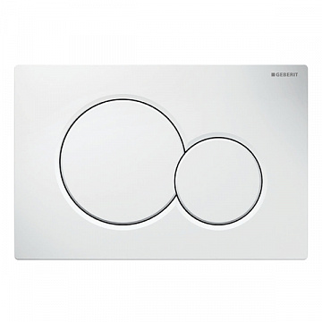 Смывная клавиша (панель) Geberit Sigma 01 белая (115.770.11.5) - фото