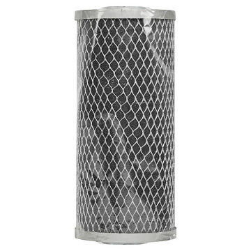 Картридж із пресованим активованим вугіллям Aquafilter FCCBL10BB-S Ø107x250мм 45°C (очищення від хлору та органічних забруднень) - фото