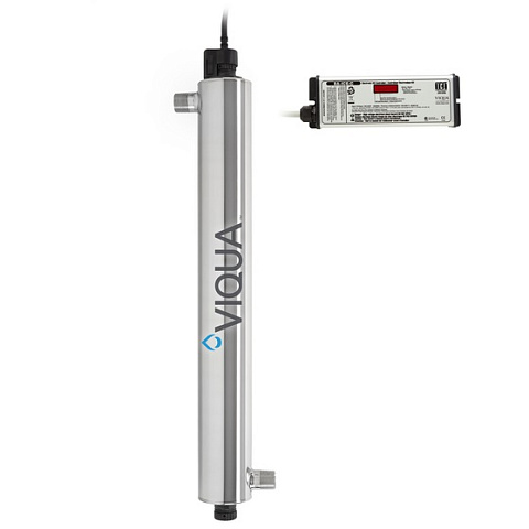 УФ установка для обеззараживания воды VIQUA VP600/2 Professional 70Вт G1'' 4,1-9,0м3/час 40°C 8bar (ультрафиолетовая лампа) - фото