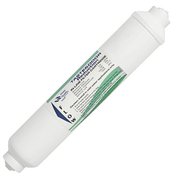 Угольный постфильтр WD-H2586C-Q (трубка Ø6мм) для систем обратного осмоса - фото