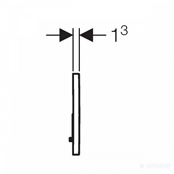 Смывная клавиша (панель) Geberit Sigma 01 белая (115.770.11.5) - фото