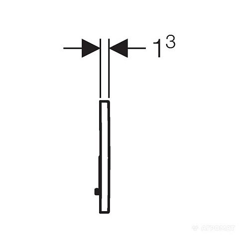 Смывная клавиша (панель) Geberit Sigma 01 белая (115.770.11.5) - фото