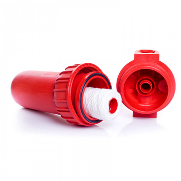 Корпус магистрального фильтра горячей воды Atlas Filtri PLUS HOT 3P Ø1/2'' (пластик) 10'' (senior) MFP SX AB 80°C 8bar KIT ZA111P218 (без картриджа) - фото