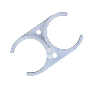 Подвійний хомут DC3000W для з'єднання двух картриджів Ø2.5'' (корпусів мембран) - фото