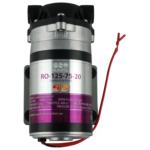 Насос для фильтра обратного осмоса Raifil RO-125-75-20 без кронштейна - фото
