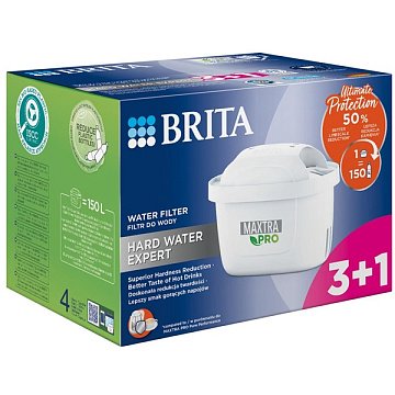 Сменный картридж для фильтра Brita Maxtra PRO Hard Water Expert (Limescale) для жесткой воды (4 шт) - фото