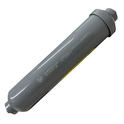Вугільний постфільтр Bluefilters AC-IL-QC-GB (трубка Ø6мм) для систем зворотного осмосу - фото