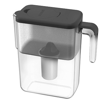 Фільтр-глечик Ecosoft Slim сірий 3,5/1,7л FMVSLIMBKECO - фото