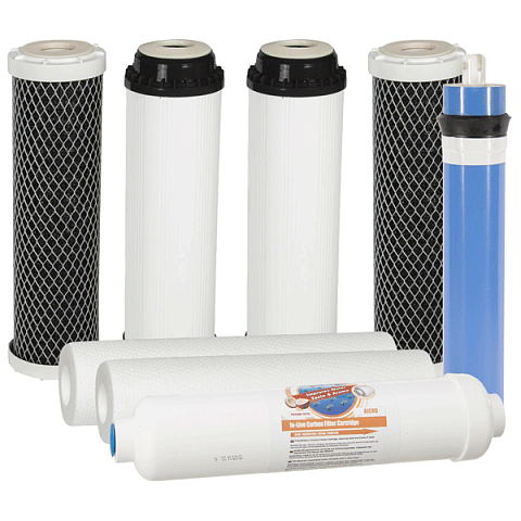 Повний набір Aquafilter 104 Plus (1-2-3-4-5) (для систем зворотного осмоса) - фото