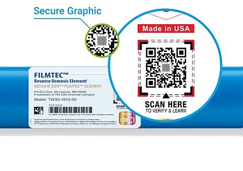 Мембрана обратного осмоса Dupont Dow Filmtec BW60-1812-75 (Original) - фото