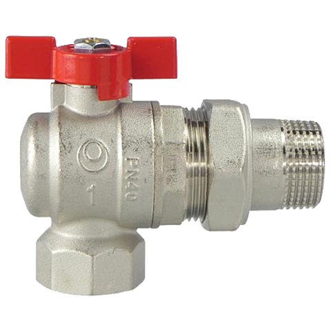 Кран шаровый американка угловая IVR 1/2'' ВН PN50 961/A - фото