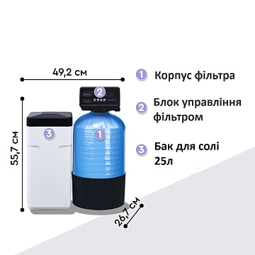 Фільтр комплексного очищення Clack 1017 CI (Filtrons X1) FK1017CIX1 - фото
