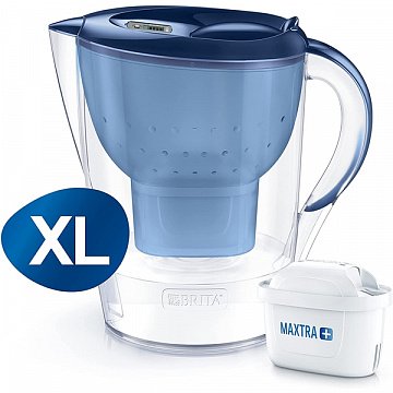 Фільтр-глечик Brita Marella XL Memo Синій 3,5/2,0л (глечик + 2 картриджа Maxtra) - фото