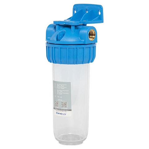 Фильтр-колба Atlas Filtri PLUS 3P 3/4'' (латунь) 10'' (senior) AFO SX TS 45°C 8bar KIT ZA109T060 - фото
