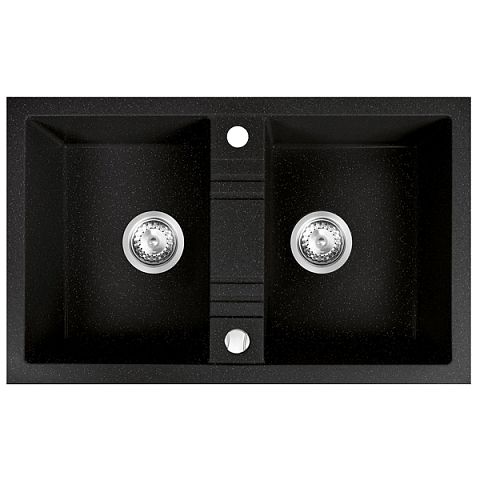 Кухонная мойка из гранита Ferro Mezzo II DRGM2/48/78HA - фото