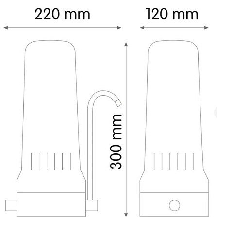 Настольный фильтр Atlas Filtri DEPURAL TOP SX BW DVB (без картриджа) RA2510615 - фото