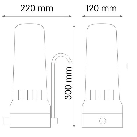 Настільний фільтр Atlas Filtri DEPURAL TOP SX BW DVB (без картриджа) RA2510615 - фото