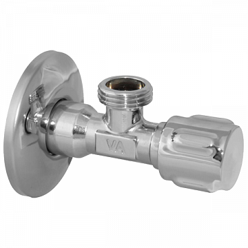 Кран вентильный Albertoni ZAMAC 1/2''х1/2'' с металличеcкой ручкой С158684 - фото