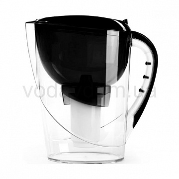 Фільтр-глечик Гейзер Корус (чорний) (глечик + 2 картриджа) - фото