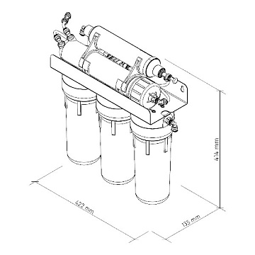 Фільтр для води зворотного осмосу Ecosoft Standard 5-50 (MO550ECOSTD) - фото