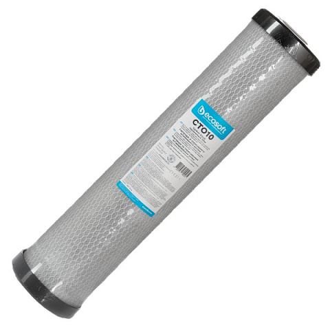 Картридж зі спресованим активованим вугіллям  Ecosoft 4,5''х20'' (CHVCB4520ECO) - фото