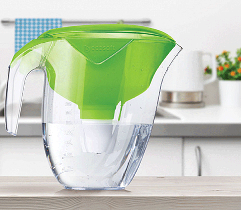 Фильтр-кувшин Ecosoft Nemo Зеленый (кувшин + 5 картриджей) - фото