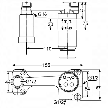 Внутрішня частина для змішувачів прихованого монтажу Kludi 38243 - фото