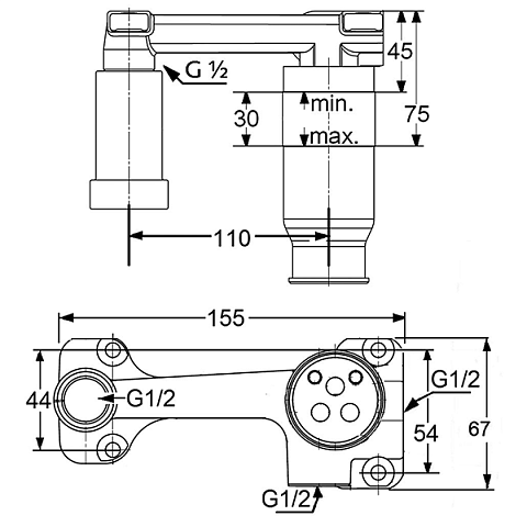 Внутрішня частина для змішувачів прихованого монтажу Kludi 38243 - фото
