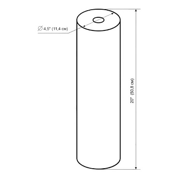 Картридж зі спресованим вугіллям Aqualite CTO20BB Ø107x506мм 45°C (очищення від хлору та органічних забруднень) - фото