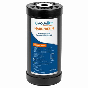 Картридж пом'якшення води Aqualite HARD10BB Ø110x250мм 45°C (на основі іонного обміну) - фото