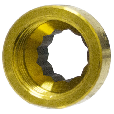 Латунный удлинитель ВР-НР General Fittings 1/2'' 10 мм - фото