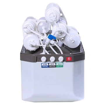 Система зворотного осмосу Fil Tek ASUS RO-6P Detox 6-ти ступенева с помпою (металевий бак 2,2G, мембрана 80 GPD, кран модерн) - фото