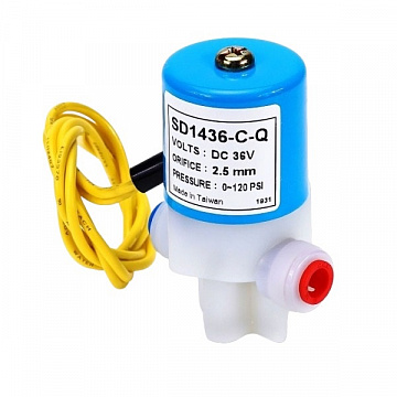 Клапан соленоидный (электромагнитный) KP-SD1436-C-Q 36VDC 3л/мин 8,3bar 1/4'' Quick Connection - фото
