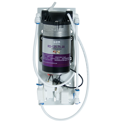 Насос для фільтра зворотного осмосу Raifil RO-125-75-20 на кронштейні - фото