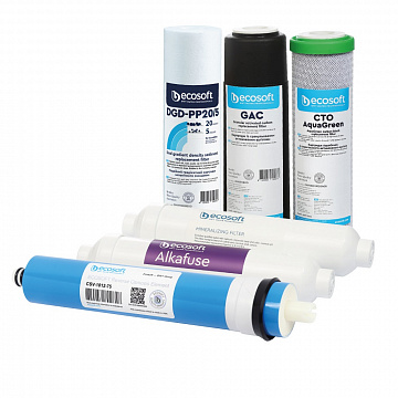 Комплект картриджей Ecosoft P'URE Alkafuse ''12 месяцев'' (CHV6PUREALC) - фото