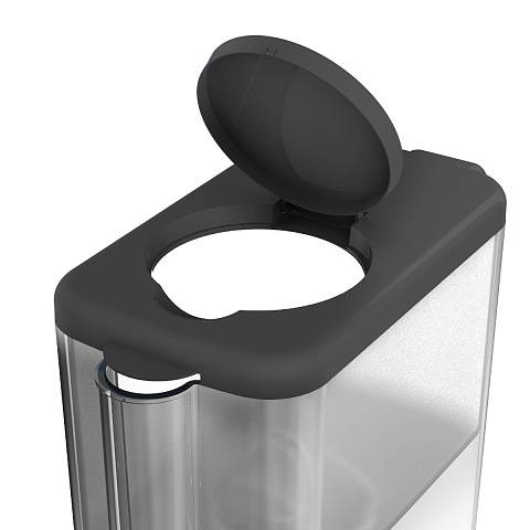 Фільтр-глечик Ecosoft Slim сірий 3,5/1,7л FMVSLIMBKECO - фото